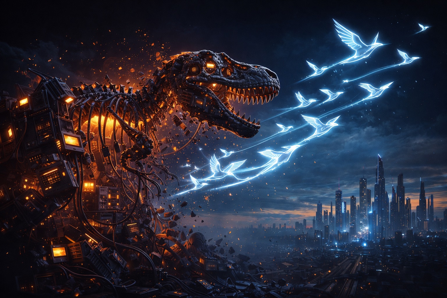 Silicon Darwinism and the Intelligence Born from Scarcity