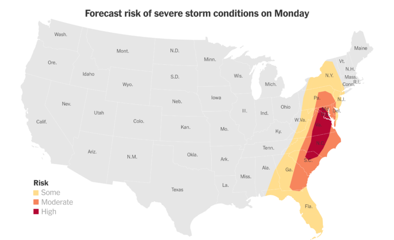 Tornado Threat Heightens as Severe Storms Move Eastward