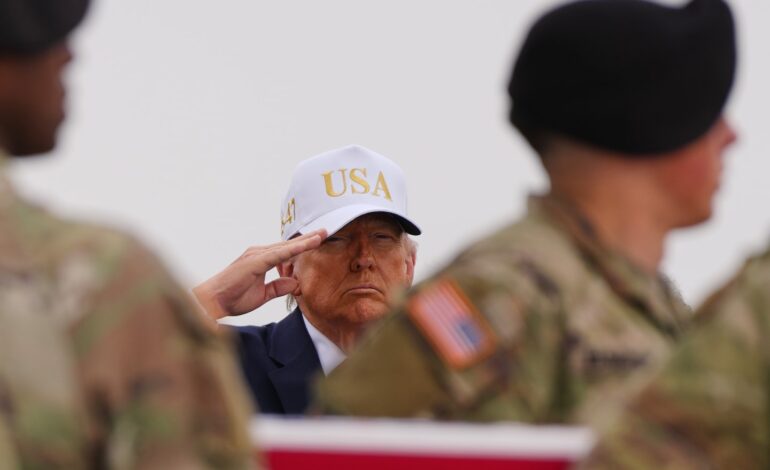 Trump Faces Criticism Over Baseball Cap at Dignified Transfer